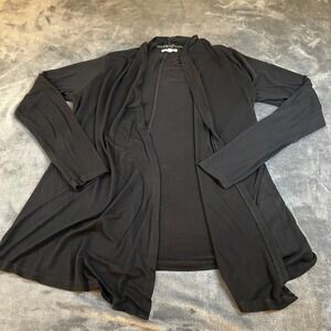 Maurices Open Front Cardigan Lightweight Comfy Casual Black Womens Extra Small